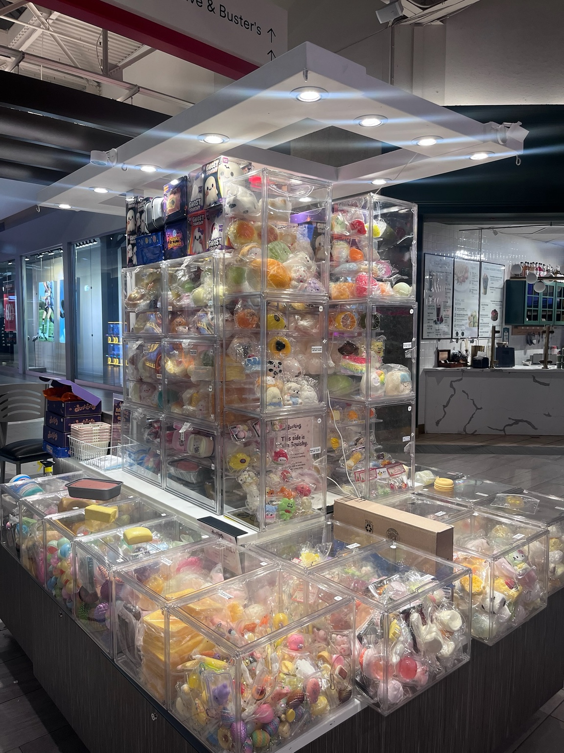 Dustling retail display at Great Mall in Milpitas, California