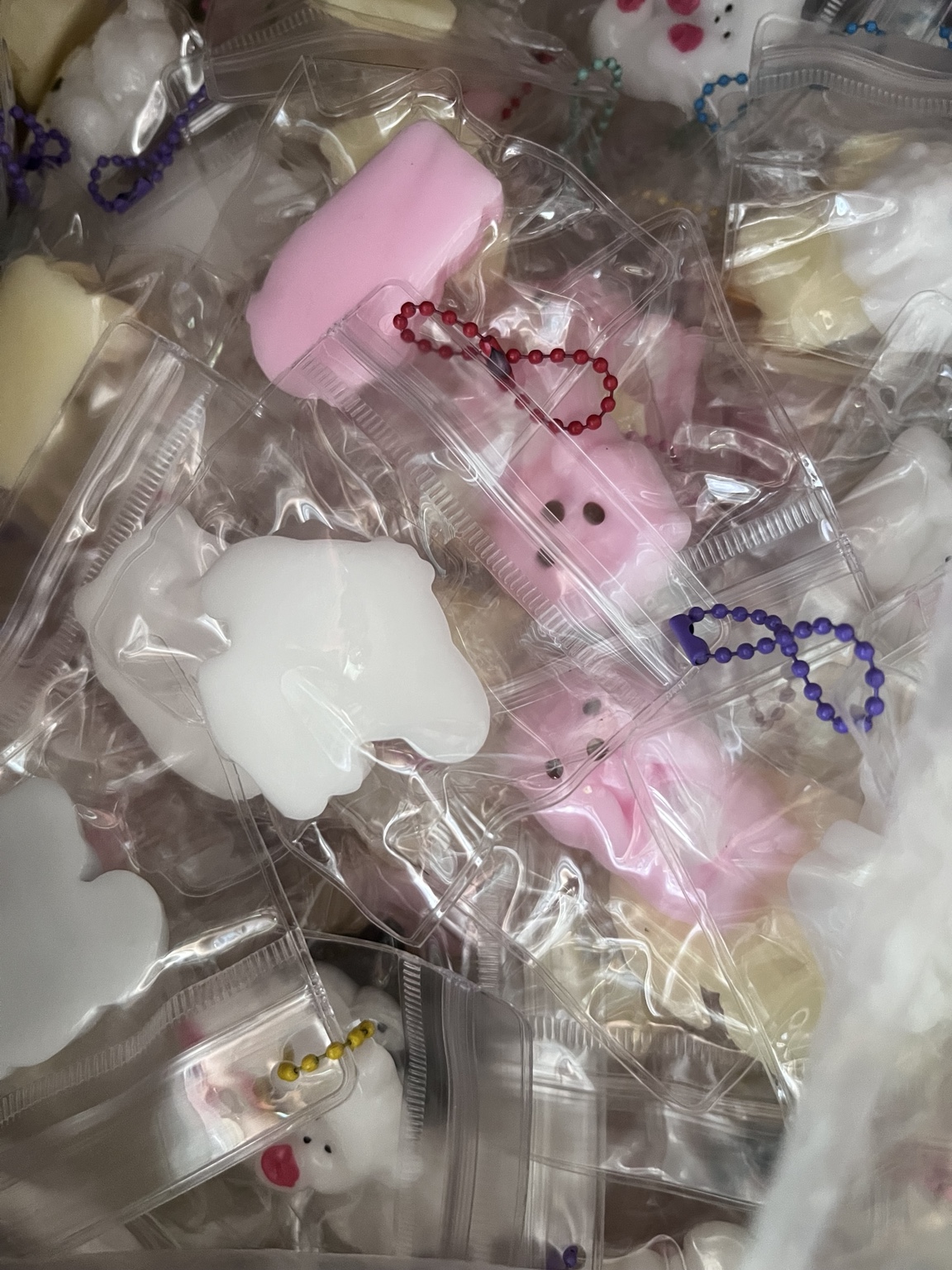 Assorted Mini Squishy Keychains