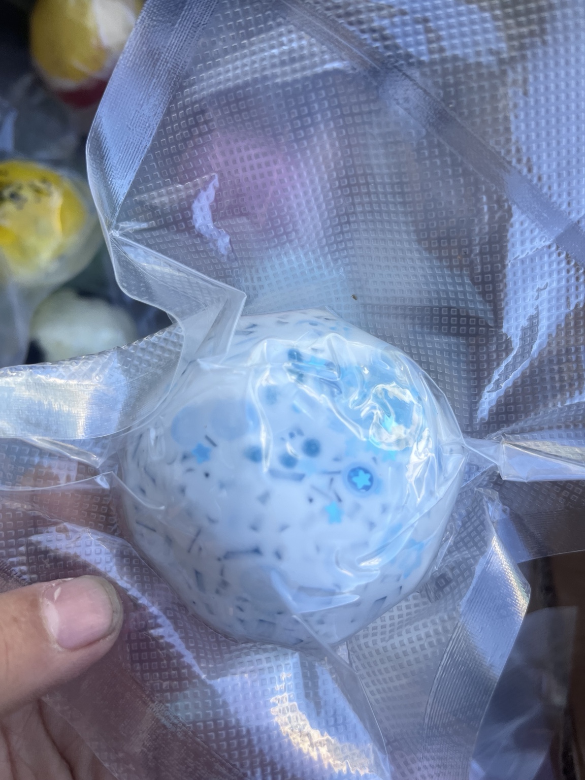 Blue sprinkle premium handmade squishy ball