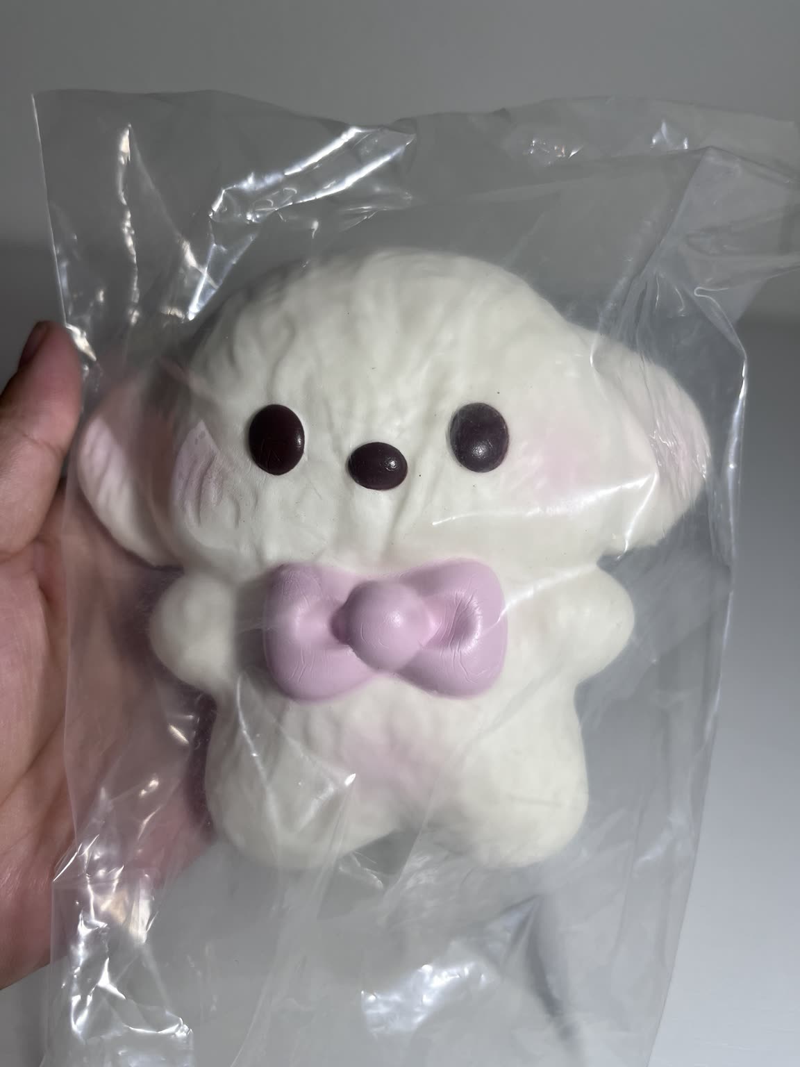 White bunny slow-rising squishy