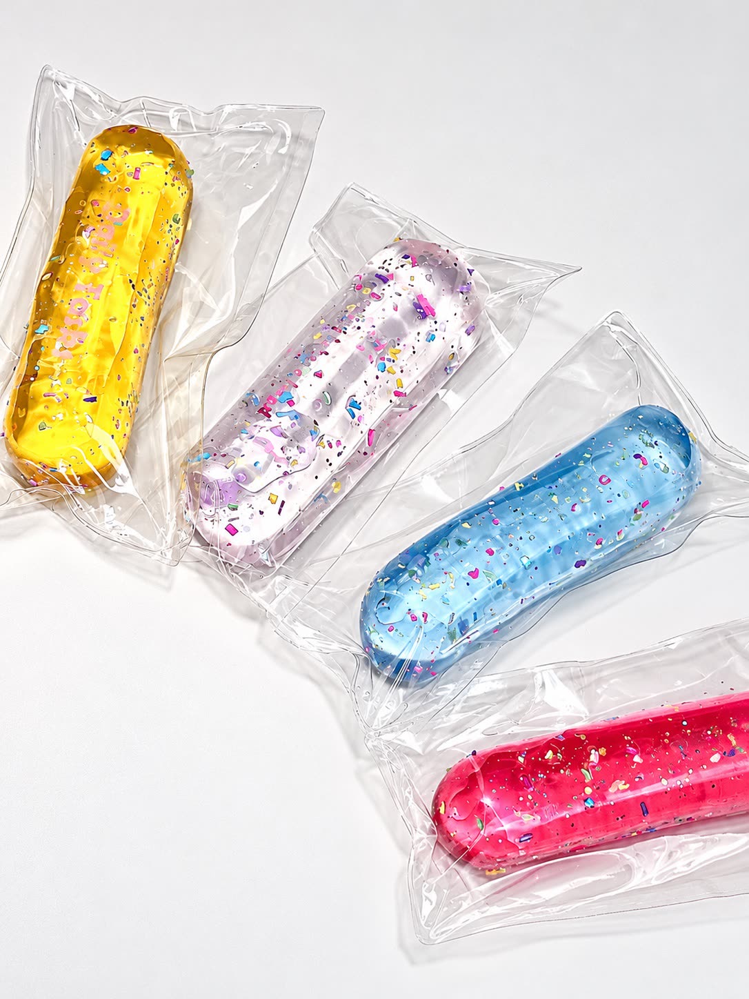 Assorted colorful handmade zero-resistance crystal glitter bar squishies